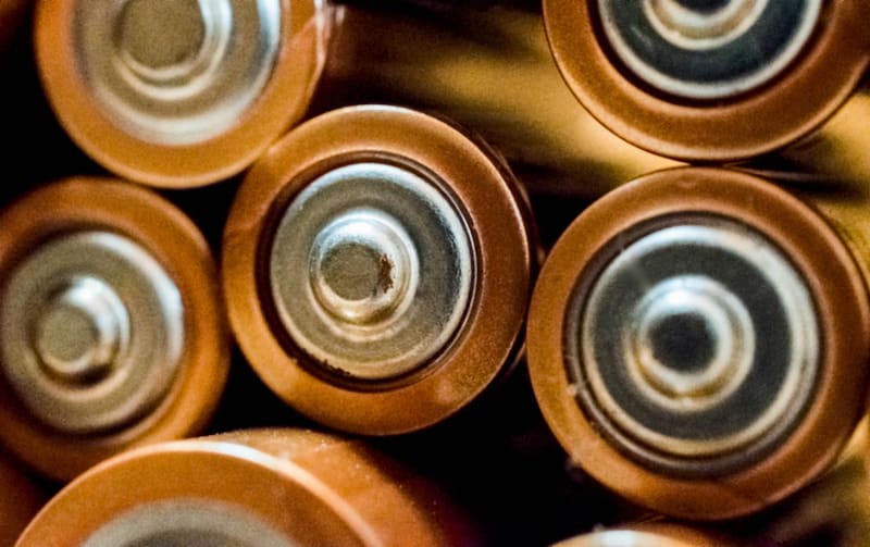 Close up Photo of batteries by Hilary Halliwell, via Canva